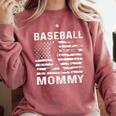 Baseball Mommy Mom USA Flag 4th Of July Comfort Colors Sweatshirt Orchid Baseball Mommy Mom USA Flag 4th Of July Comfort Colors Sweatshirt Orchid