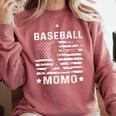 Baseball Momo Mom USA Flag 4th Of July Comfort Colors Sweatshirt Orchid Baseball Momo Mom USA Flag 4th Of July Comfort Colors Sweatshirt Orchid
