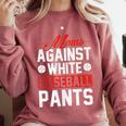 Baseball Moms Against White Baseball Pants Comfort Colors Sweatshirt Orchid Baseball Moms Against White Baseball Pants Comfort Colors Sweatshirt Orchid