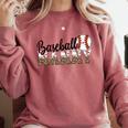 Baseball Nanny Women BallPark Nanny Baseball Mom Comfort Colors Sweatshirt Orchid Baseball Nanny Women BallPark Nanny Baseball Mom Comfort Colors Sweatshirt Orchid
