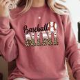 Baseball Nini Women BallPark Nini Baseball Mom Mother's Day Comfort Colors Sweatshirt Orchid Baseball Nini Women BallPark Nini Baseball Mom Mother's Day Comfort Colors Sweatshirt Orchid