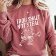 Baseball Player Catcher Thou Shalt Not Steal Coach Baseball Comfort Colors Sweatshirt Orchid Baseball Player Catcher Thou Shalt Not Steal Coach Baseball Comfort Colors Sweatshirt Orchid