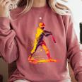 Baseball Player Comfort Colors Sweatshirt Orchid Baseball Player Comfort Colors Sweatshirt Orchid