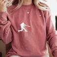 Baseball Player Home Run Team Sport Lover Softball Family Premium Tri-Blend Comfort Colors Sweatshirt Orchid