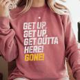 Baseball Player Get Up Get Outta Here Gone Home Run Comfort Colors Sweatshirt Orchid Baseball Player Get Up Get Outta Here Gone Home Run Comfort Colors Sweatshirt Orchid