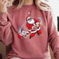 Baseball Santa 67 Christmas Xmas Pajamas Boys Comfort Colors Sweatshirt Orchid Baseball Santa 67 Christmas Xmas Pajamas Boys Comfort Colors Sweatshirt Orchid