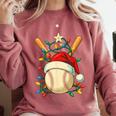 Baseball Santa Christmas Ball Baseball Lover Player Boys Comfort Colors Sweatshirt Orchid Baseball Santa Christmas Ball Baseball Lover Player Boys Comfort Colors Sweatshirt Orchid
