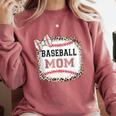 Baseball-Shirt Women Girls Mama Baseball Mom Comfort Colors Sweatshirt Orchid