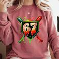 Baseball Six Seven 67 Meme Ice Cream Drip Xmas Men Women Comfort Colors Sweatshirt Orchid Baseball Six Seven 67 Meme Ice Cream Drip Xmas Men Women Comfort Colors Sweatshirt Orchid