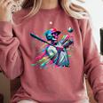 Baseball Skeleton Ice Cream Drip Baseball Boys Youth Comfort Colors Sweatshirt Orchid Baseball Skeleton Ice Cream Drip Baseball Boys Youth Comfort Colors Sweatshirt Orchid