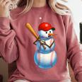 Baseball Snowman Merry Christmas Xmas Pajamas Men Women Kids Comfort Colors Sweatshirt Orchid Baseball Snowman Merry Christmas Xmas Pajamas Men Women Kids Comfort Colors Sweatshirt Orchid