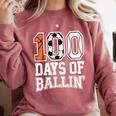 Baseball Soccer Basketball 100 Days Of School Comfort Colors Sweatshirt Orchid