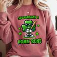 Baseball St Patrick's Day Irish Shamrock Trendy Comfort Colors Sweatshirt Orchid Baseball St Patrick's Day Irish Shamrock Trendy Comfort Colors Sweatshirt Orchid