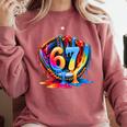 Baseball Stuff Six Seven 67 Ice Cream Drip 6 7 Baseball Kids Comfort Colors Sweatshirt Orchid Baseball Stuff Six Seven 67 Ice Cream Drip 6 7 Baseball Kids Comfort Colors Sweatshirt Orchid
