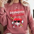 Baseball Is My Valentine Shirt Heart Drip Baseball Lovers Comfort Colors Sweatshirt Orchid Baseball Is My Valentine Shirt Heart Drip Baseball Lovers Comfort Colors Sweatshirt Orchid