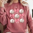 Baseballs And Bows Coquette Baseball Mom Baseball Coach Girl Comfort Colors Sweatshirt Orchid Baseballs And Bows Coquette Baseball Mom Baseball Coach Girl Comfort Colors Sweatshirt Orchid