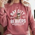 Bay City Beavers Baseball Club Estd 1913 Comfort Colors Sweatshirt Orchid Bay City Beavers Baseball Club Estd 1913 Comfort Colors Sweatshirt Orchid