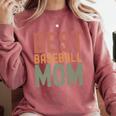 Best Baseball Mom Sports Cute Moms Day Premium Comfort Colors Sweatshirt Orchid