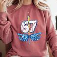 Blue Camo Baseball 67 Six Seven Camo Ice Cream Drip Boy Teen Comfort Colors Sweatshirt Orchid Blue Camo Baseball 67 Six Seven Camo Ice Cream Drip Boy Teen Comfort Colors Sweatshirt Orchid