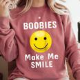 Boobies Make Me Smile Mardi Gras Raglan Baseball Tee Comfort Colors Sweatshirt Orchid Boobies Make Me Smile Mardi Gras Raglan Baseball Tee Comfort Colors Sweatshirt Orchid
