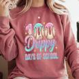 Boys Kids 100 Drippy Days Of School Baseball Drip Ice Cream Comfort Colors Sweatshirt Orchid Boys Kids 100 Drippy Days Of School Baseball Drip Ice Cream Comfort Colors Sweatshirt Orchid