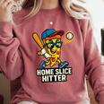 Boys Pizza Theme Baseball Home Hitter Comfort Colors Sweatshirt Orchid Boys Pizza Theme Baseball Home Hitter Comfort Colors Sweatshirt Orchid