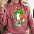 Boys St Patricks Day Kids Baseball Player Ice Cream Drip Comfort Colors Sweatshirt Orchid Boys St Patricks Day Kids Baseball Player Ice Cream Drip Comfort Colors Sweatshirt Orchid