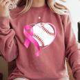 Breast Cancer Awareness Baseball Mom Comfort Colors Sweatshirt Orchid Breast Cancer Awareness Baseball Mom Comfort Colors Sweatshirt Orchid