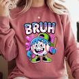 Bruh Baseball Drip Boys Youth Ice Cream Dripping Baseball Comfort Colors Sweatshirt Orchid Bruh Baseball Drip Boys Youth Ice Cream Dripping Baseball Comfort Colors Sweatshirt Orchid