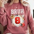 Bruh I'm 8 Baseball 8th Birthday Sports 8 Year Old Boy Comfort Colors Sweatshirt Orchid Bruh I'm 8 Baseball 8th Birthday Sports 8 Year Old Boy Comfort Colors Sweatshirt Orchid