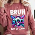 Bruh It's My 67 33 Days Of School Baseball 100 Days Smarter Comfort Colors Sweatshirt Orchid Bruh It's My 67 33 Days Of School Baseball 100 Days Smarter Comfort Colors Sweatshirt Orchid