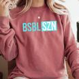 BSBL SZN Baseball Season Game Day Boys Girls Youth Comfort Colors Sweatshirt Orchid BSBL SZN Baseball Season Game Day Boys Girls Youth Comfort Colors Sweatshirt Orchid