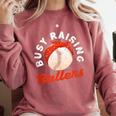 Busy Raising Ballers Baseball Mom Sons Comfort Colors Sweatshirt Orchid Busy Raising Ballers Baseball Mom Sons Comfort Colors Sweatshirt Orchid