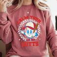Calm Your Mitts Baseball Mom Mother's Day Softball Mom Premium Comfort Colors Sweatshirt Orchid Calm Your Mitts Baseball Mom Mother's Day Softball Mom Premium Comfort Colors Sweatshirt Orchid