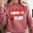 Cards Collector Baseball Cards Are My Retirement Plan Comfort Colors Sweatshirt Orchid