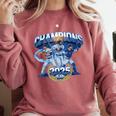 Champions 2025 Baseball Retro Athletic Celebration Theme Comfort Colors Sweatshirt Orchid