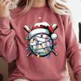 Christmas Baseball Boy Youth Kid Men Santa Hat Xmas Baseball Comfort Colors Sweatshirt Orchid