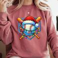 Christmas Baseball Drip For Boys Kids Ice Cream Drip Comfort Colors Sweatshirt Orchid Christmas Baseball Drip For Boys Kids Ice Cream Drip Comfort Colors Sweatshirt Orchid