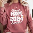 Class Of 2024 Senior Year Baseball Mom Senior 2024 Comfort Colors Sweatshirt Orchid