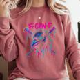 Cool Baseball F Caw F Crow Fcawf Raven Fawk Off Bird Comfort Colors Sweatshirt Orchid