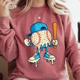 Cool Drip Baseball Shirt Youth Baseball Drip Comfort Colors Sweatshirt Orchid