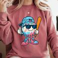 Cool Ice Cream Drip Baseball Drip For Boys Sports Kids Comfort Colors Sweatshirt Orchid