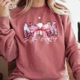 Coquette Baseball Mom Sorry Can't Baseball Bye Mother's Day Comfort Colors Sweatshirt Orchid Coquette Baseball Mom Sorry Can't Baseball Bye Mother's Day Comfort Colors Sweatshirt Orchid