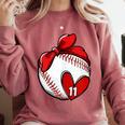 Custom Baseball Mom Number 11 Heart For Mom Mommy Comfort Colors Sweatshirt Orchid