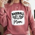 Custom Baseball Mom Number 86 Heart For Mom Comfort Colors Sweatshirt Orchid