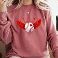 Cute Baseball &Cupid Wings Happy Valentines Boys Men Comfort Colors Sweatshirt Orchid Cute Baseball &Cupid Wings Happy Valentines Boys Men Comfort Colors Sweatshirt Orchid