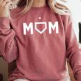 Cute Baseball Mom Favorite Player Mother's Day Comfort Colors Sweatshirt Orchid