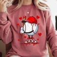 Cute Dripping Baseball Lover Valentines Day Boys Kids Comfort Colors Sweatshirt Orchid Cute Dripping Baseball Lover Valentines Day Boys Kids Comfort Colors Sweatshirt Orchid