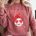 Cute Love Baseball BigLeague Babe Hot Baseball Mom Comfort Colors Sweatshirt Orchid