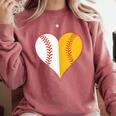 Cute Love Baseball Fast Pitch Softball Heart Baseball Mom Comfort Colors Sweatshirt Orchid Cute Love Baseball Fast Pitch Softball Heart Baseball Mom Comfort Colors Sweatshirt Orchid
